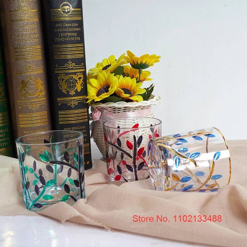 Murano Glass Cup 2025 Latest Italian Zecchin Design National Quintessence Hand Painted Wineglass Smart Soul Whiskey Tumbler Gift