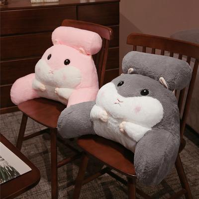 Cute Rabbit Fur Hamster Waist Rest Sleeping Pillow Cushion, Plush Toy Doll Mouse Plush Toy Doll