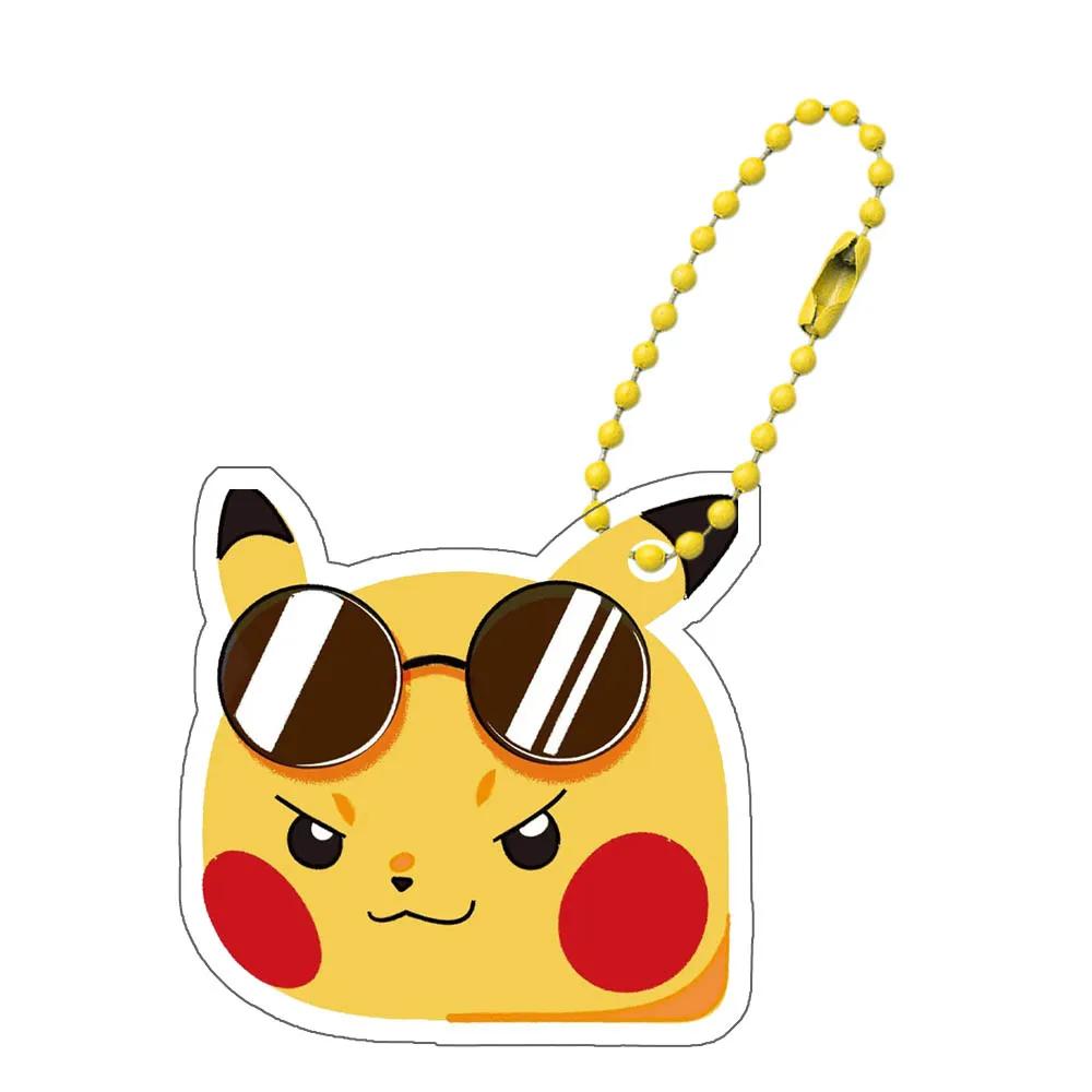 Anime Pokemon Charmander Psyduck Bulbasaur Gengar Squirtle Jigglypuff Mew Snorlax Pikachu Acrylic Keychain Bag Pendant 5cm Gifts