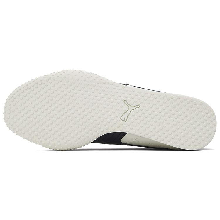 Puma Women's Bella UT Leather Low-Top Casual Sneaker White Black 402186-01
