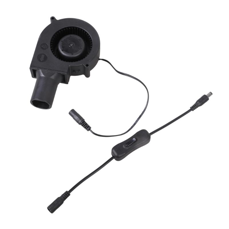 12V 9733 Blower Fan Suitable For Grilling BBQ Wood Stove Outdoor Mobile Portable Air Collecting Duct Blower with Switching