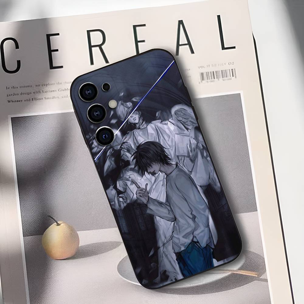 L-Lawliet D-Death Note Phone Case For Samsung S25,S24,S21,S22,S23,S30,Ultra,S20,Plus,Soft Silicone Black Cover