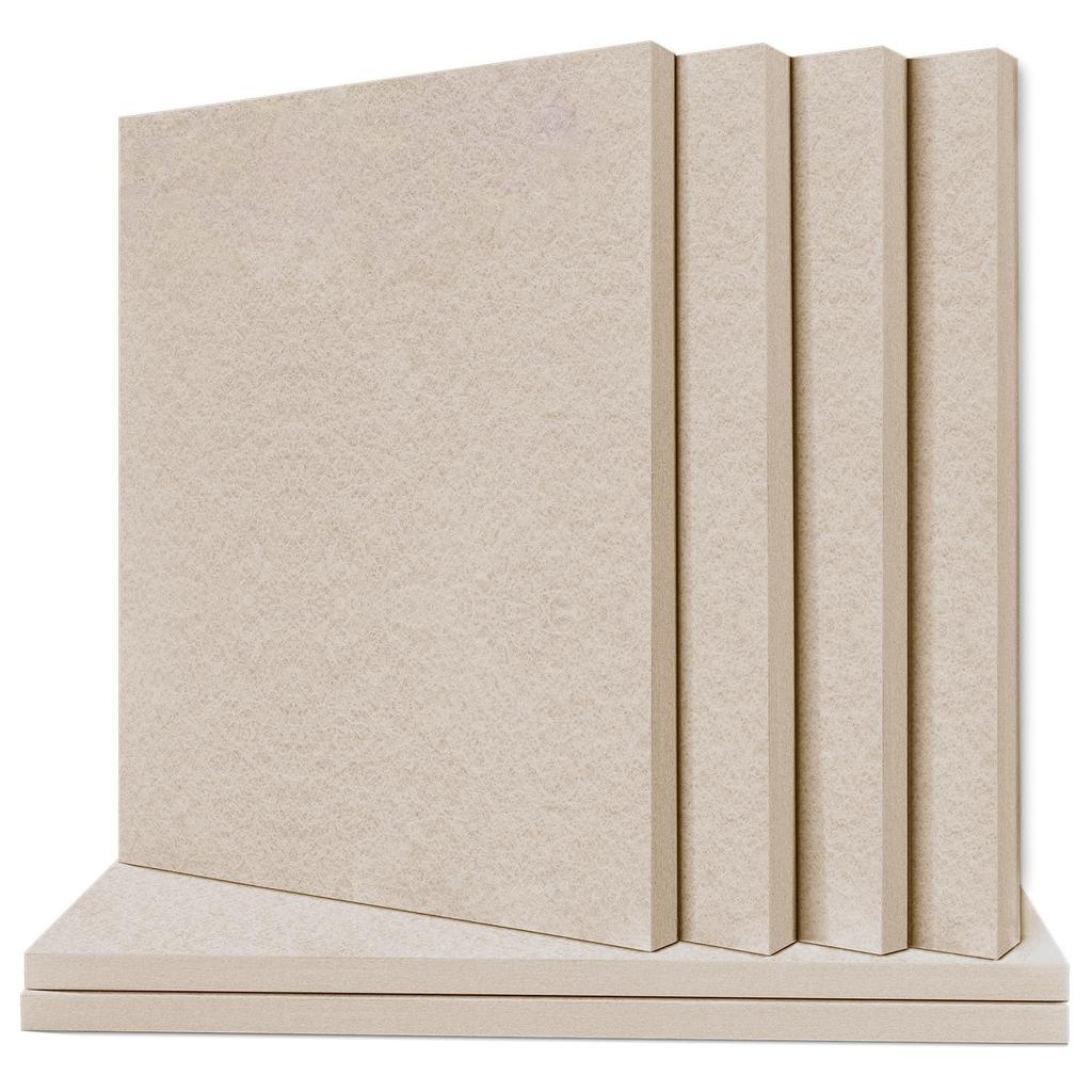 TroyStudio Sound-Absorbing Panels, 400 x 300 x 12mm, Pack of 6, Soundproofing Sheets, Soundproofing Wall Felt, Decorative Wall Tiles,