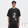 2024 Streetwear Dobermann Graphic Unisex T-Shirt Cotton Washed Black Tshirt Unisex Tops Tees Summer Short Sleeves T Shirt