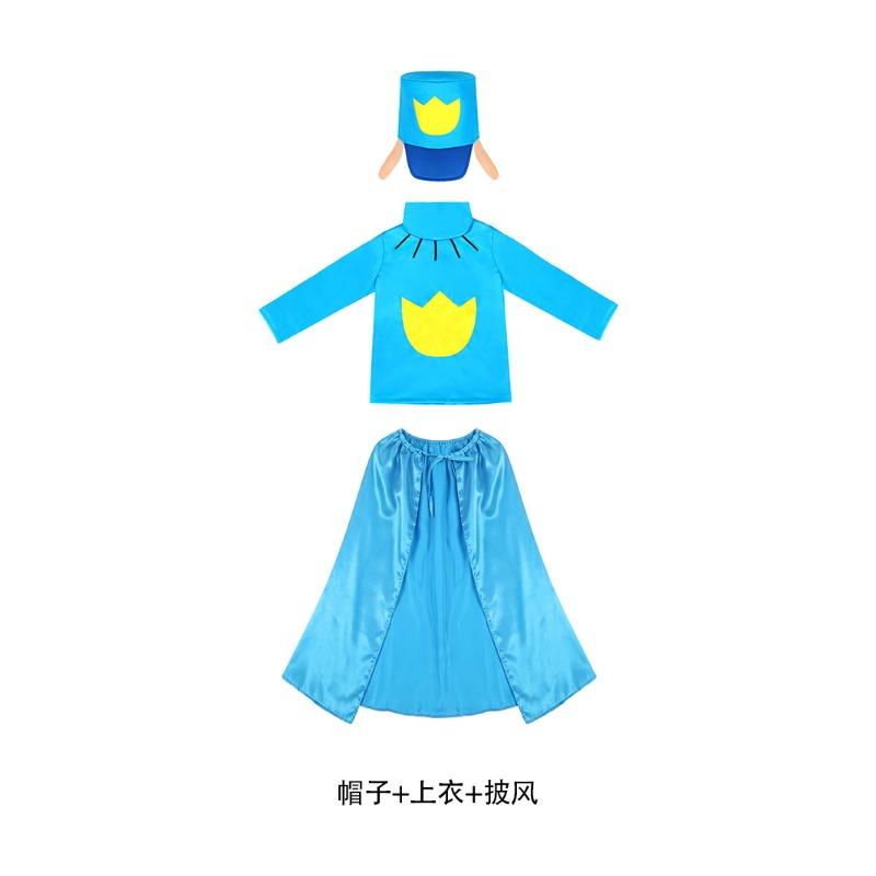 Halloween children s detective dog cosplay costume Dog Man police uniform Police dog modeling cape performance costume S