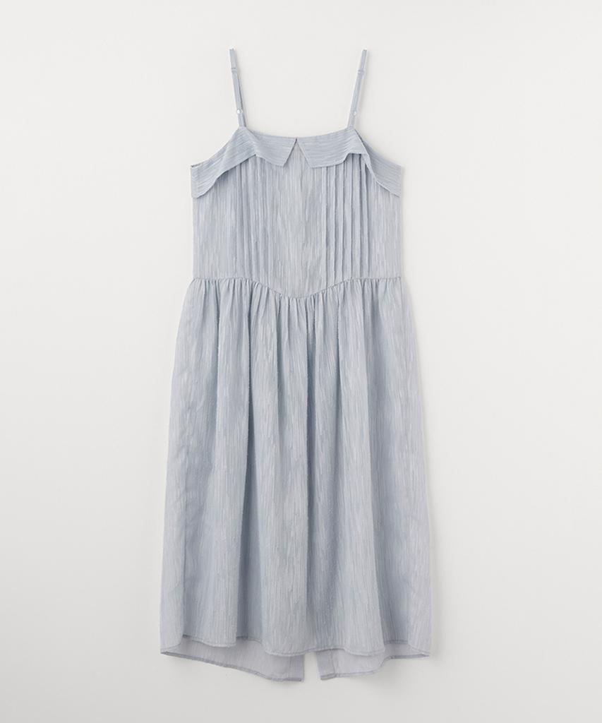 Selliteiljeu Sheer Ribbon Tie Dress_Blue