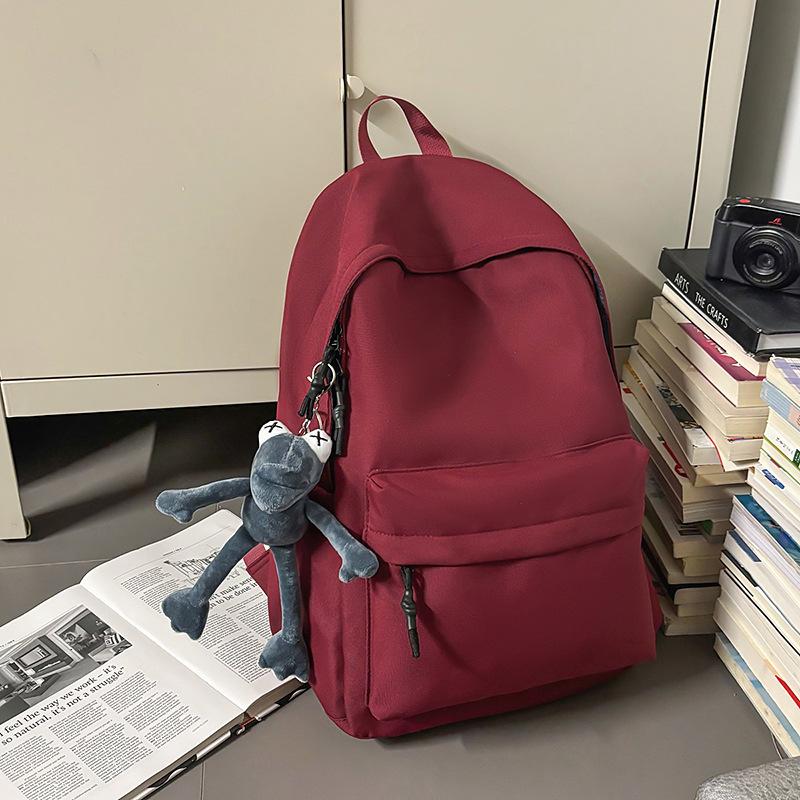 Student Schoolbag, College Student Simple and Fashionable Large-capacity Junior High School Student Backpack, High-value Backpack