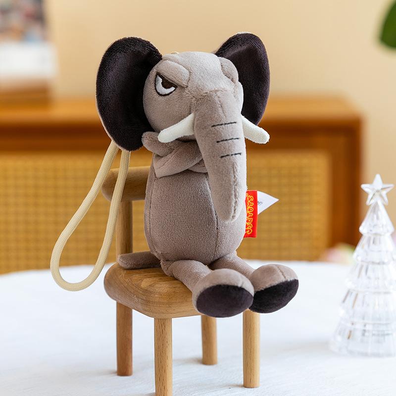 Cool Expression Plush Small Pendant, Personalized Bag Decoration Pendant, Creative Portable Small Doll, Holiday Gift