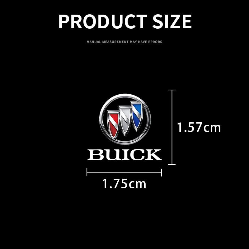 2/5/10Pcs Car Logo Sticker Central Control Decals Car Accessories For Buick Verano Velite Lesabre Riviera Avenir GL6 GL8 Envision Excelle