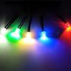 F3/5mm Flat Head Transparent Diffuse LED Signal Indicator with Wires, 3V-24V