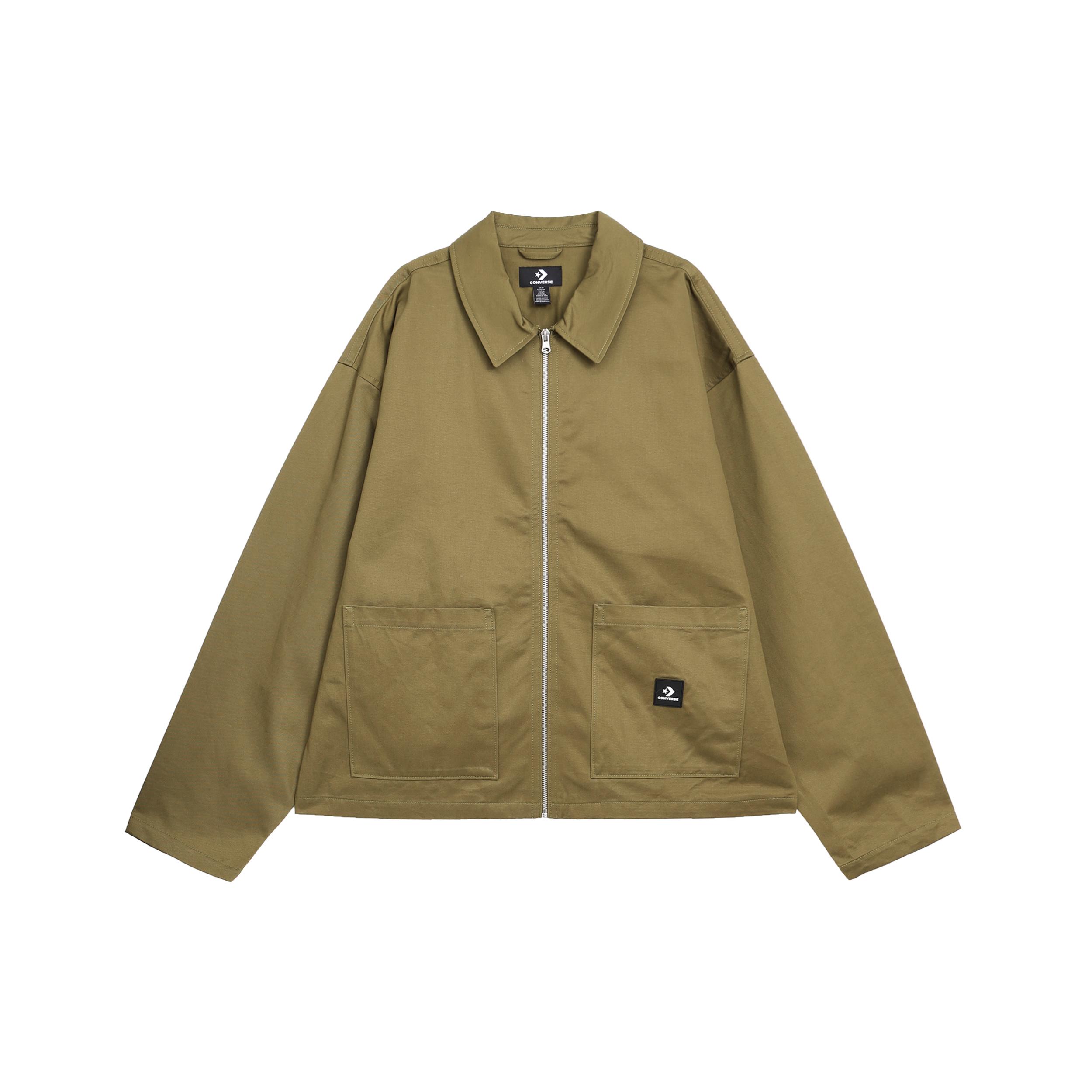 

New Converse Jackets Men s Green 10026149-A01 M