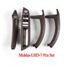 Suitable for  LHD or RHD Cars Interior Plastic Door Pull Handle with Leather Handle Cover 7pcs Full Set for BMW X5 X6 E70 E71 E72