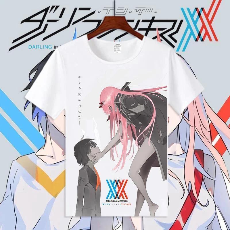 DARLING in the FRANXX Аниме Манга Футболка Косплей Костюмы Полиэстер Новый 2XL