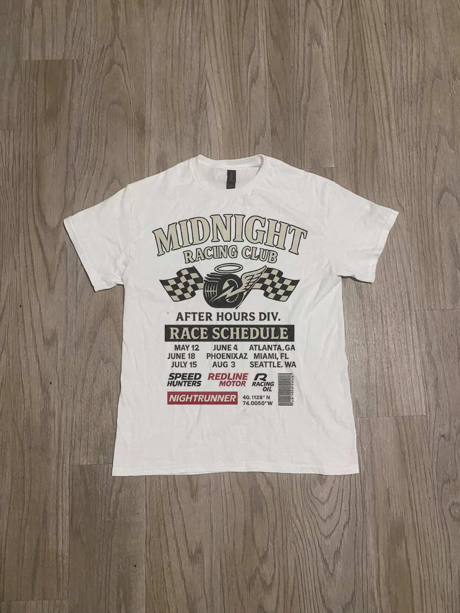 Vintage Racing Club Tee, Midnight Racing Motorsport shirt, Speed Enthusiast Gift 2XL