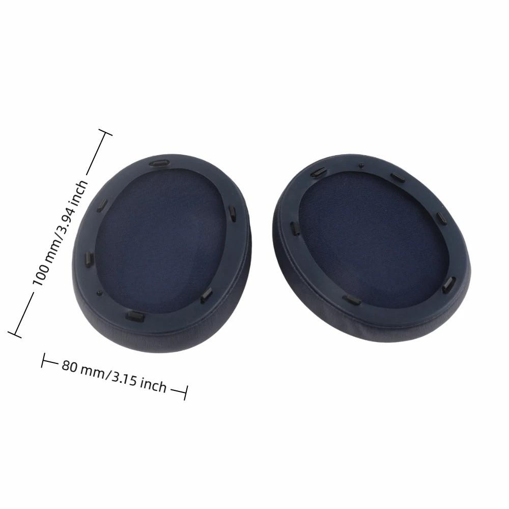 2PCS Leather Replacement Ear Pads Ear Covers for Sony WH XB910N Headphones Replacement Parts