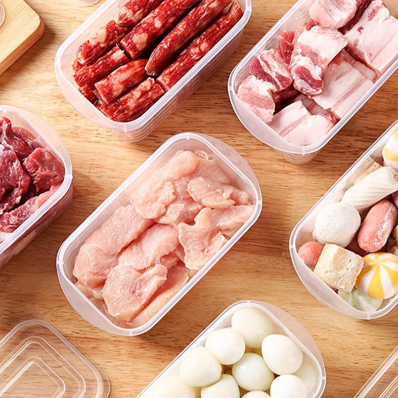 Refrigerator Food Storage Box Mini Portable Kitchen Meat Sealed Fresh-Keeping Box Fridge Kitchen Organizer Containers