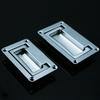 1pc 9.5cm X 6cm/11.1cm X6.9cm Metal Rectangle Shaped Recessed Folding Pull Handle Grip
