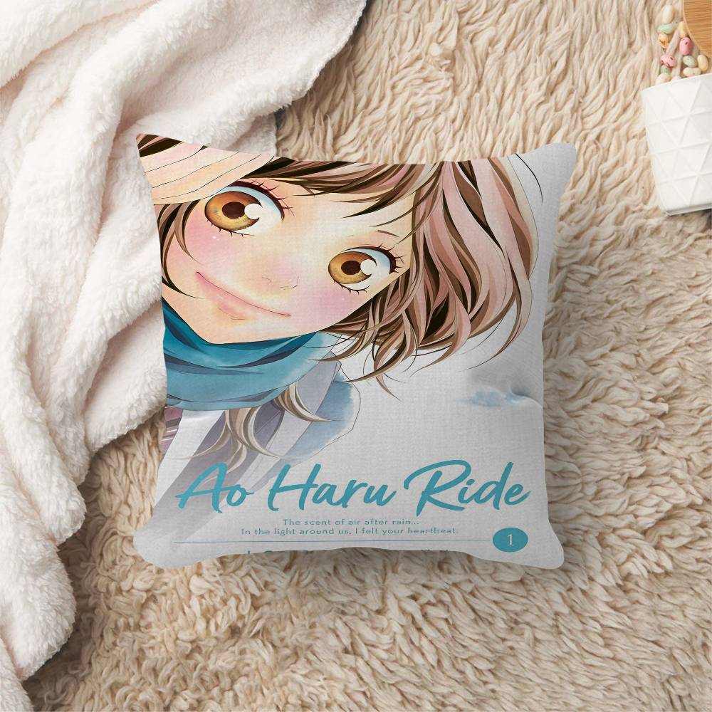 Blue Spring Ride Cartoo Pillowcases Home Bedding Decorative Pillow Cover Wedding Super Soft Pillow Case