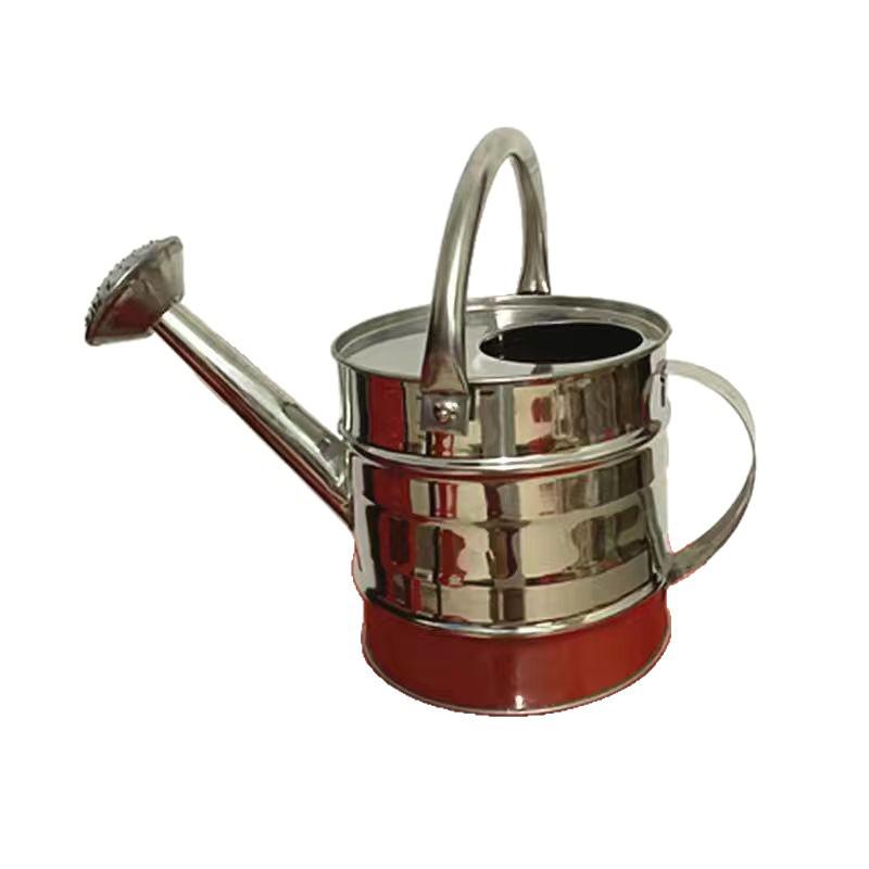 Stainless Steel Large Capacity Watering Can with Movable Handle and Sprayer