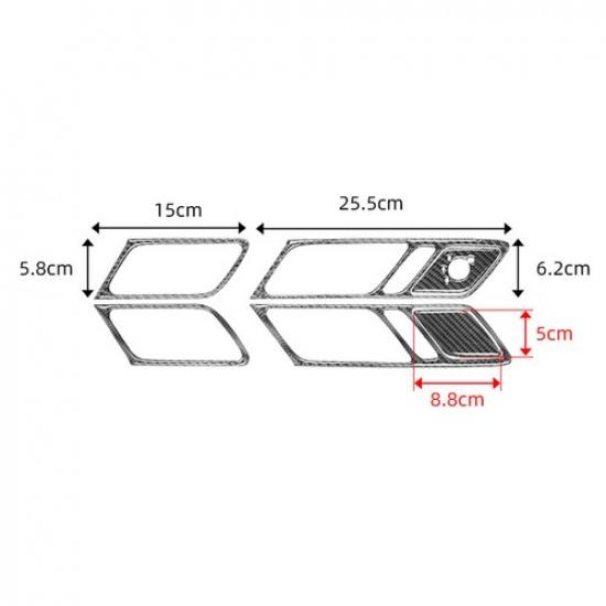 Carbon Fiber Interior Door Handle Cover Trim For Volkswagen Jetta Sedan Type A