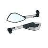 Kolip Motorcycle Rear View Mirrors, Aluminum Alloy Pentagonal Side Mirrors, Handlebar Mount Universal For Motobiker ATV