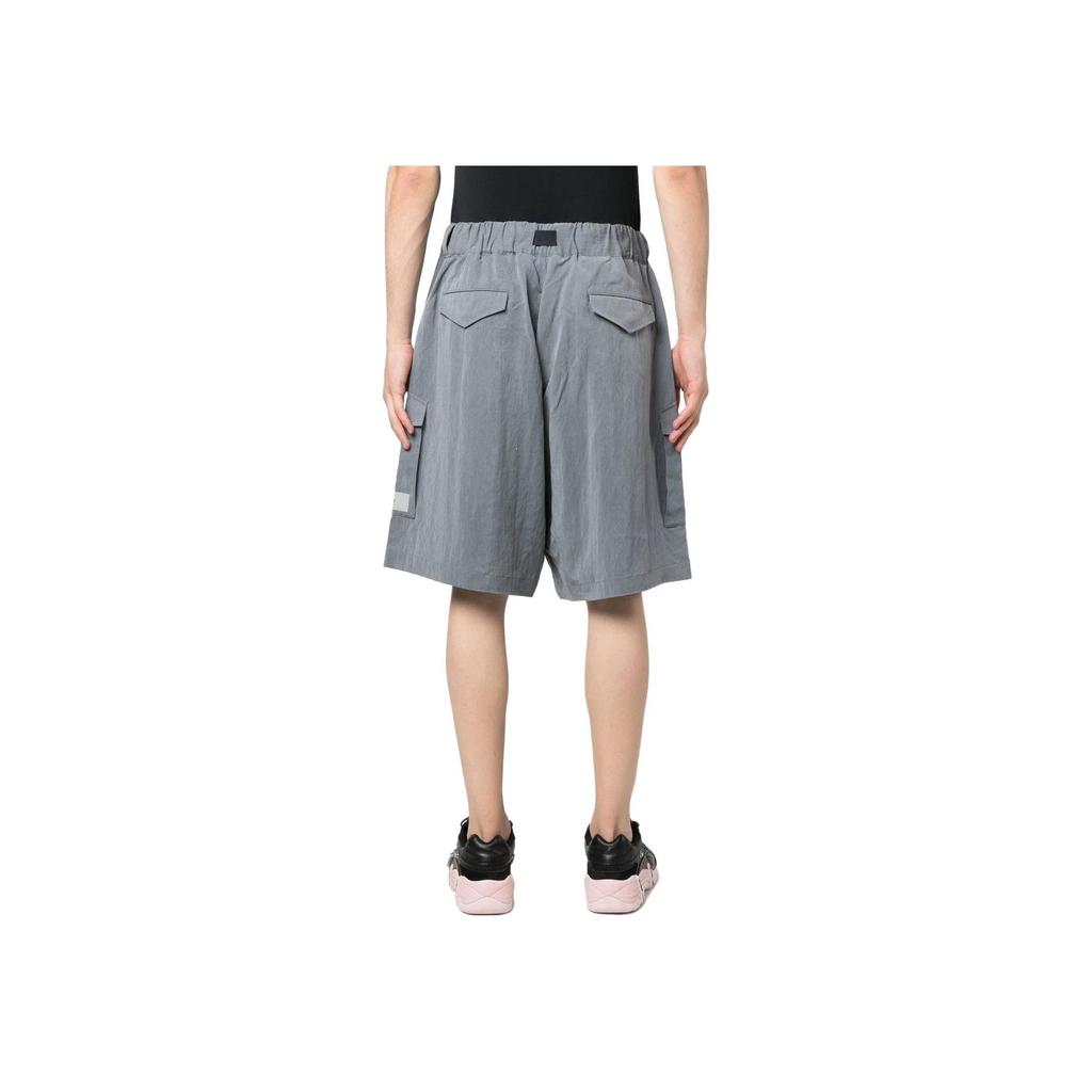 Y-3 Solid Color Waistband Loose Straight Shorts Unisex shorts Gray HZ8858