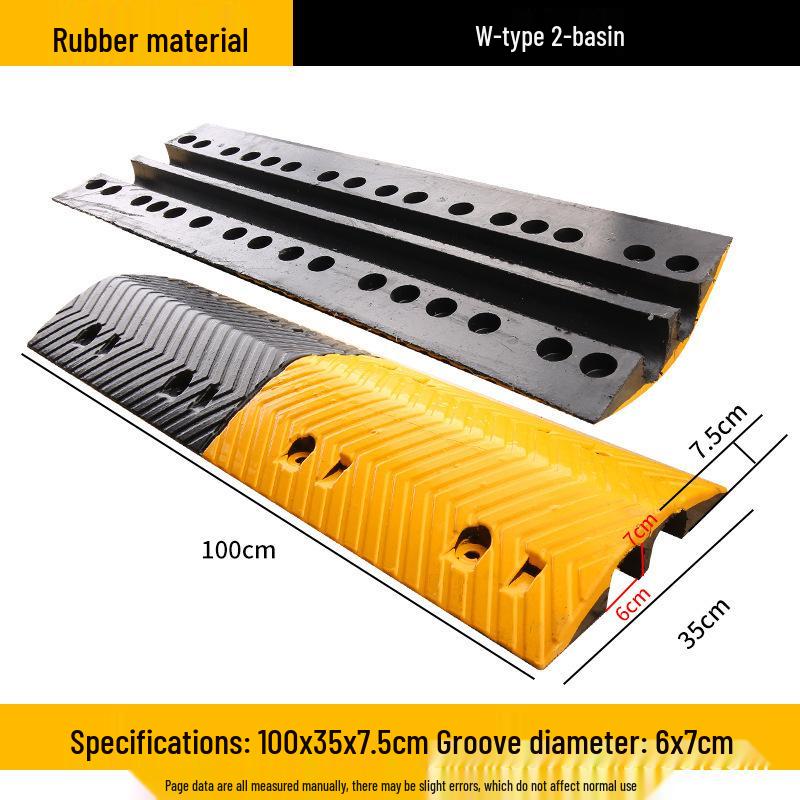 Rubber and Plastic Cable Protection Speed Bump