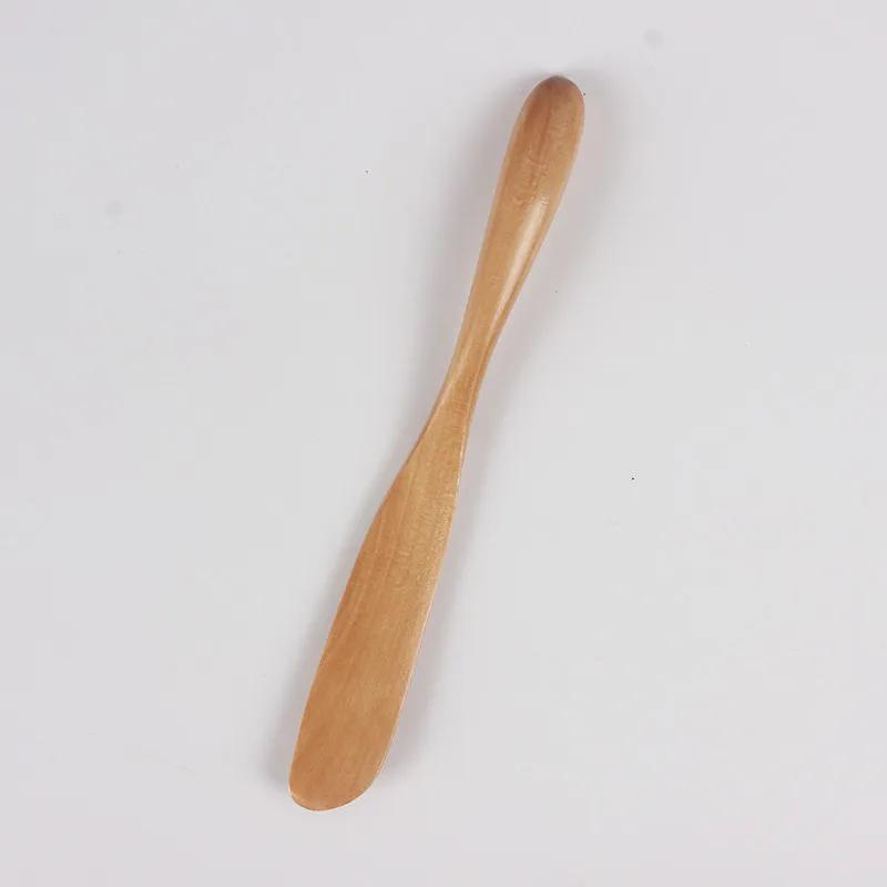 Wood Jam Knife Butter Knife Natural Dessert Bread Knife Cake Knife Smooth Wooden Tableware Japanese-style  Portable Kitchen Tool