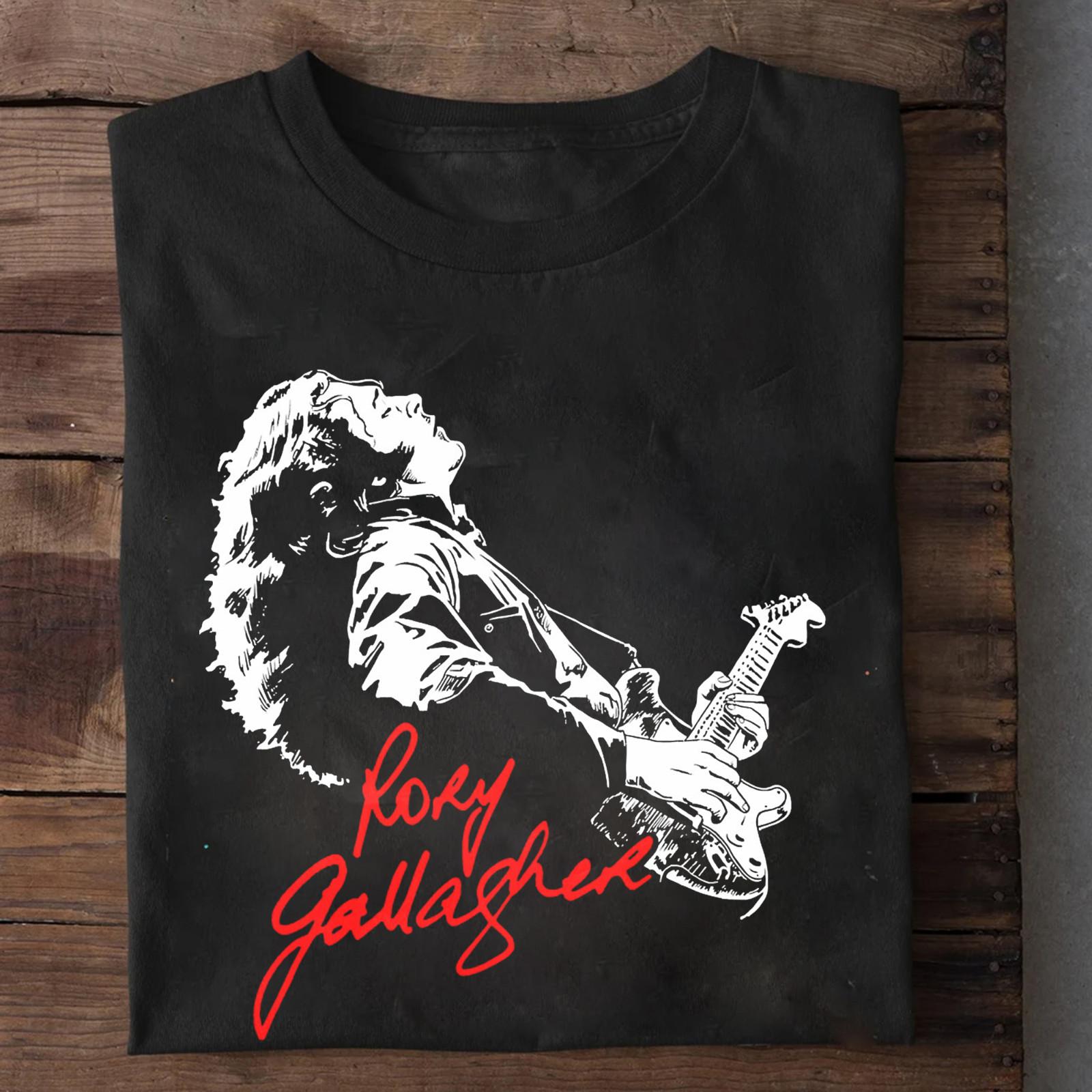 Rory Gallagher GIft For Fan Signature Unisex T Shirt Full Size S-5XL SS14 S