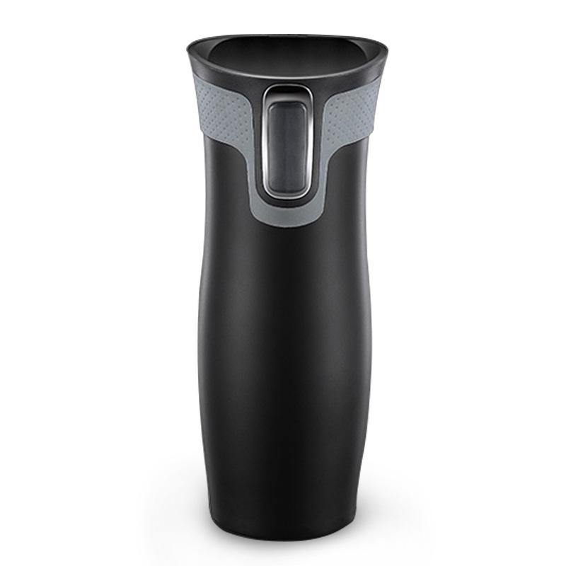 Thermos da 450 ml per Caffè Tazza Acqua Sottovuoto Uso Ufficio Auto Apertura a Un Click Erogazione Acqua Tazza Termica