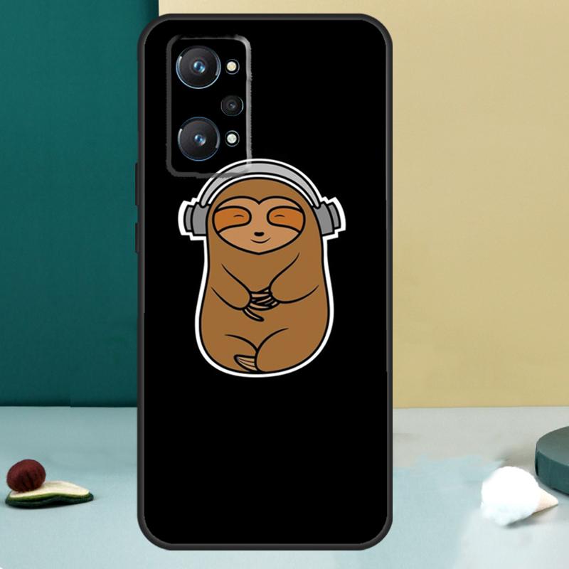 Kawaii Cute Sloth Face For Realme GT 7 Pro GT 5 6 6T C67 C61 C55 C53 C51 C21Y C25S C75 10 11 12 13 14 Pro Plus Case