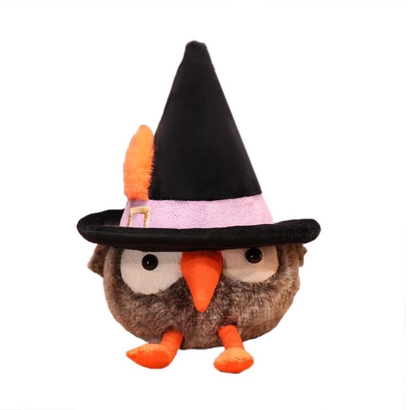 Owl Plush Toy Animal Stuffed Doll For Halloween Kids Room Desk Decoration Gift