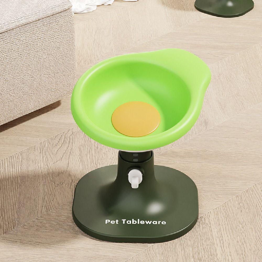 Creative Cat Food Water Bowl Cartoon Elevated Pet Feeder Bowl Pet Food Dispenser Wet Dry Food