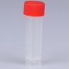 10Pcs 5Ml Plastic Test Tubes Vial With Screw Seal Cap Pack Container