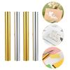 4 Rolls Gold & Silver Hot Foil Paper, Hot Foil Roll Used with Hot Foil Pen