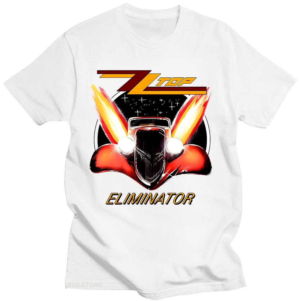 

ZZ Top Eliminator 1983 Tour T-Shirt ZZ Top Rock Men s Vintage Classic Tees Summer Women/Men Cotton Breathable Tshirt Streetwear XXL білий