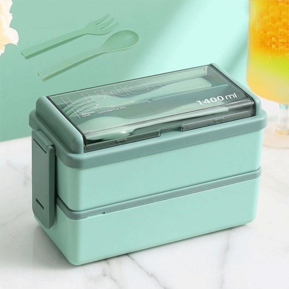 Leakproof Design Travel Food Container Single/Double Layer Food Lunchbox  Office Use