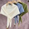 High-end Fashion Autumn and Winter Triangle Scarf Korean Version Knitted Scarf Shawl Women's Outdoor Warm Triangle Scarf Small Vest