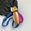 Cute Cartoon Women's Bag New Fashion Contrasting Color Splicing Messenger Bag Colored Cat Casual Shoulder Bag Breast Bag Women
