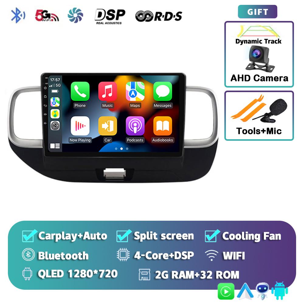 

Android 14 Carplay Car Radio для Hyundai Venue 2019 - 2020 Мультимедийный видеоплеер Навигация AI Voice Stereo BT DVD 360 Camera