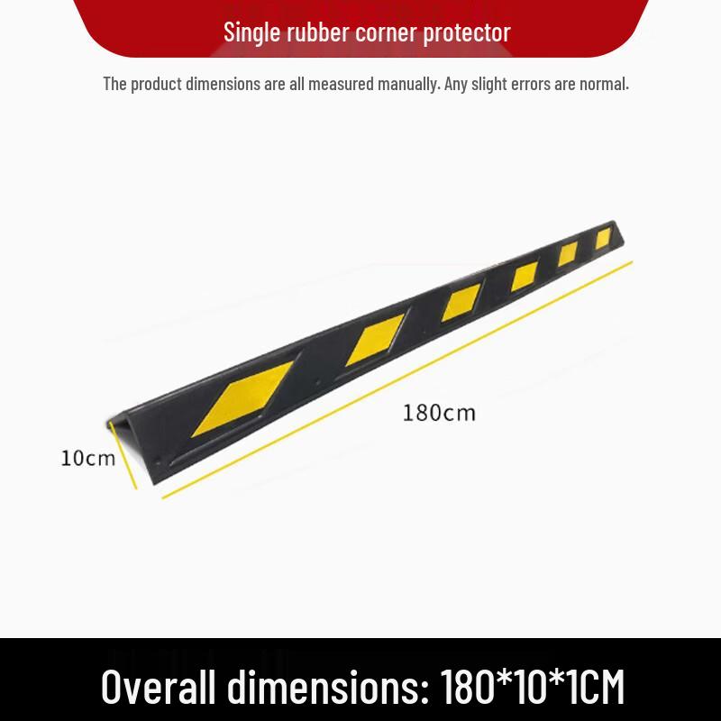 Brangdy Reflective Rubber Corner Guard 180x10x1cm