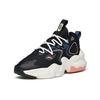 Anta Badass Weifeng 2 Fleece Shock Absorbing Non-Slip Wear-Resistant Warm Mid-Top Sports Casual Shoes Women Sneakers Black Blue 122148901-3