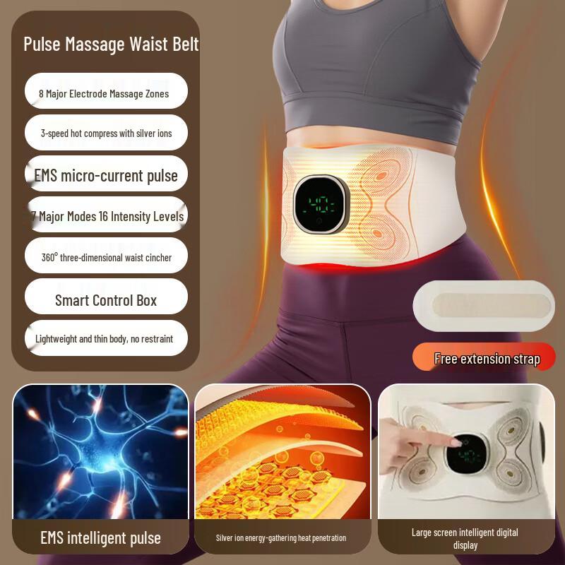 FAERCON F Heating Vibration Waist Massager Belt