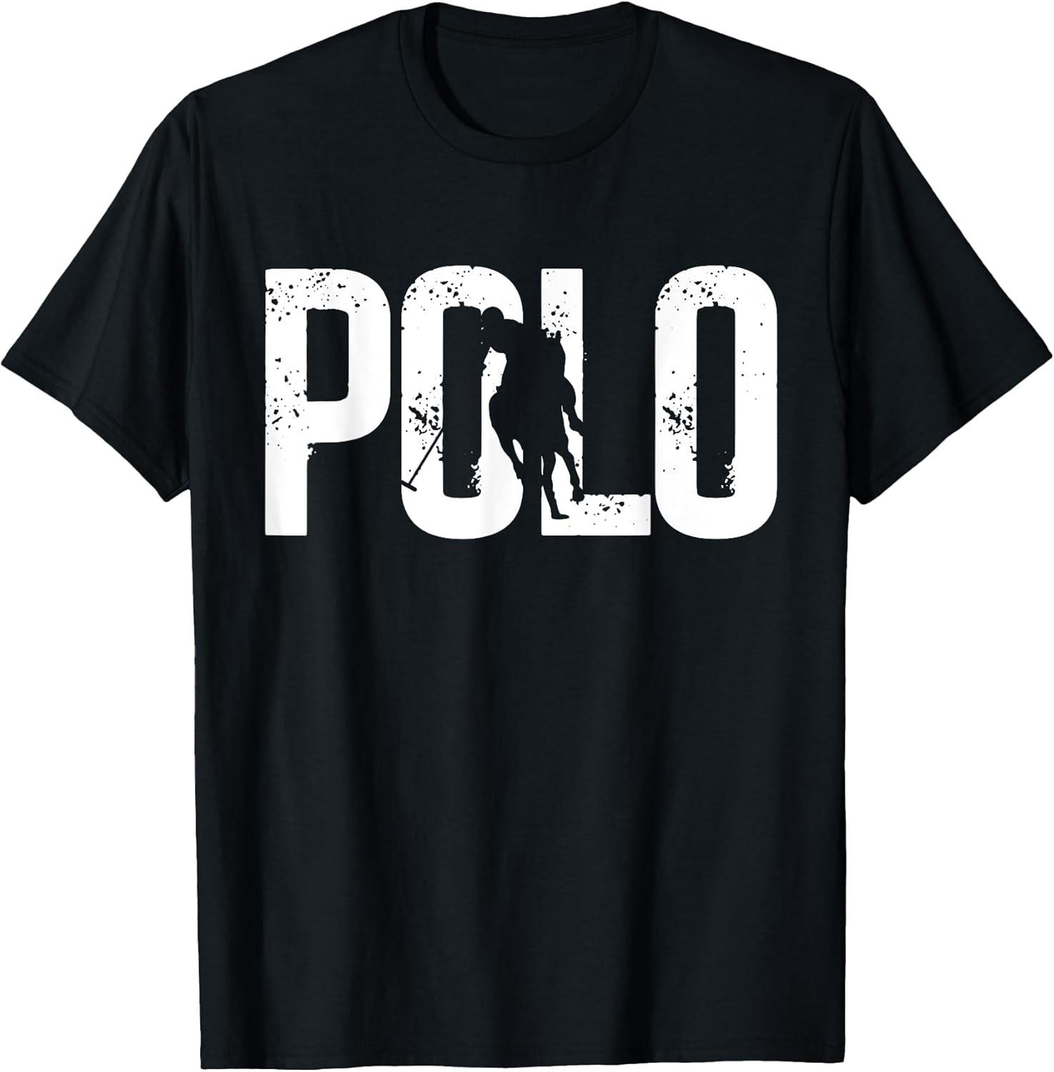 Polo Players Horseback Riding Horse Equestrian Sports Cotton Tee - Made In Usa S