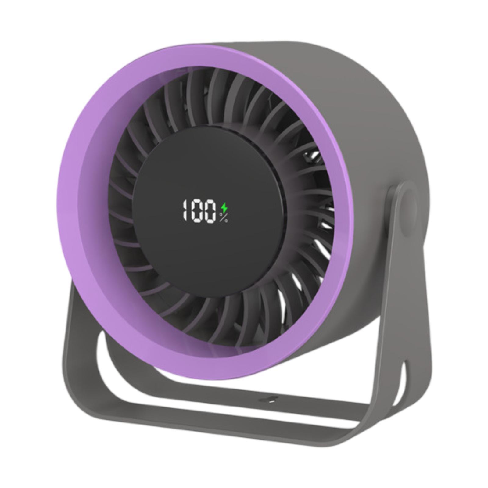 

Desk Fan Circulator Fan Rechargeable Adjustable Cooling Fan Personal Fan for Office Traveling Indoor серый