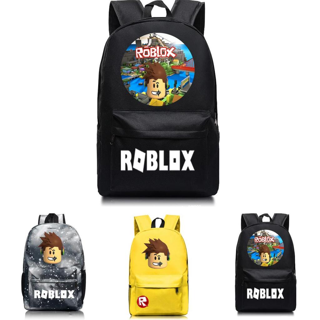 Roblox Pattern Kids Schoolbag Backpack With Starry Background And Large Capacity