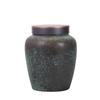 Gilded Ceramic Tea Canister: Moisture-Proof Retro Storage for Pu'er Tea - High-Grade Souvenir Box