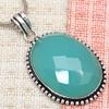 Necklace Chalcedony Natural  Beads Blue 20" Cts Round Sterling
