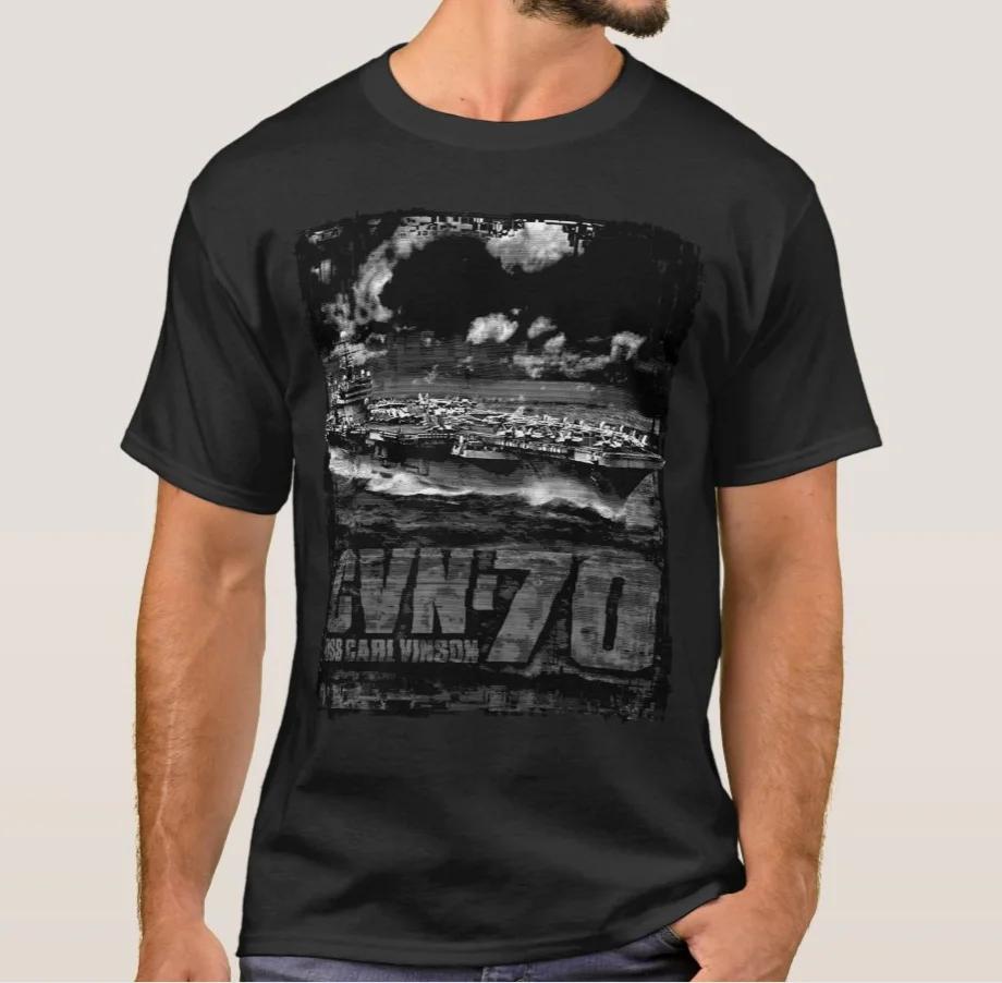 Nimitzclass USS Carl Vinson CVN70 Aircraft Carrier TShirt 100 Cotton ONeck Summer Short Sleeve Casual Mens Tshirt