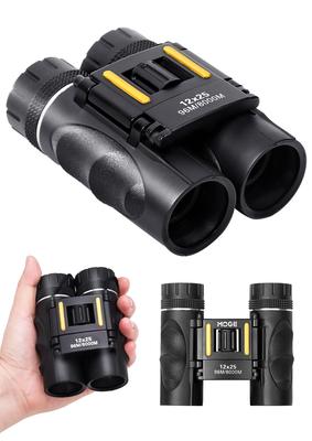 Binoculars 12x Image Stabilizer Opera Glasses High Magnification 12 X 25 Suitable for Children and Adjustable Magnification for Live Observation